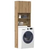 vidaXL Waschmaschinenschrank Artisan-Eiche 64x24x190 cm Holzwerkstoff