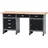 KÜPPER Werkbank 1-Türig 6 Schubladen Sitzraum 84 x 170 x 60 cm Schwarz-Grau
