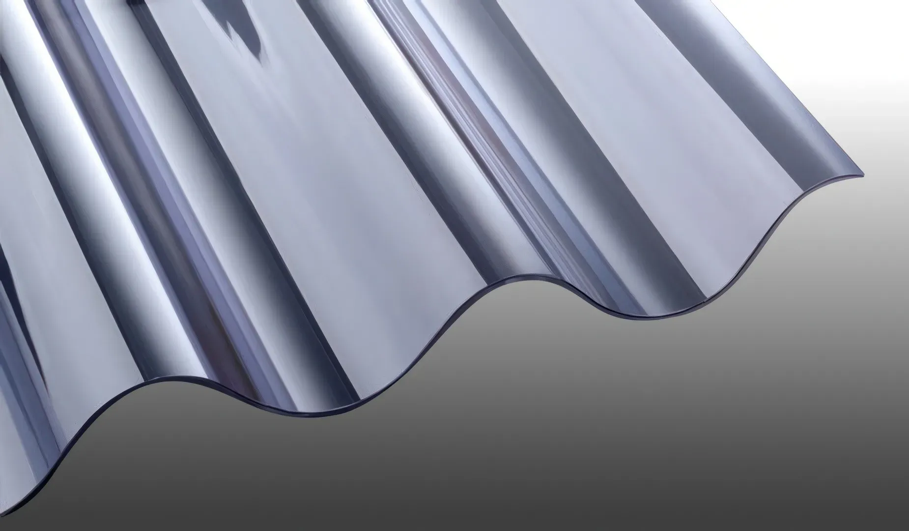 PVC Wellplatte, Glasklar, 1,2 mm, Welle 5 - 920 x 3300 mm Lichtplatte Profil 177/51 – transparente Dachplatte – ideale Kunststoffplatte für Dächer