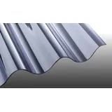 PVC Wellplatte, Glasklar, 1,2 mm, Welle 5 - 920 x 3300 mm Lichtplatte Profil 177/51 – transparente Dachplatte – ideale Kunststoffplatte für Dächer