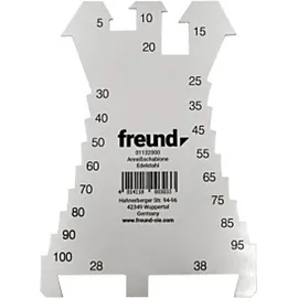 Freund Anreißschablone gerade Form Edelstahl (01132000)