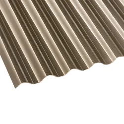 Polycarbonat Wellplatte | 76/18 | 2,50 mm | Bronze | C-Struktur | 2500 mm