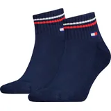 Tommy Hilfiger Uni Quarter Socken 2 Paar Blau 35-38
