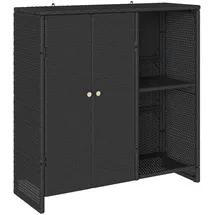 vidaXL Beistellschrank 100 x 36 x 102 cm Schwarz