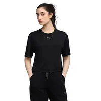 Puma W Cloudspun Relaxed Tee Schwarz L