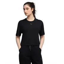 Puma W Cloudspun Relaxed Tee Schwarz L
