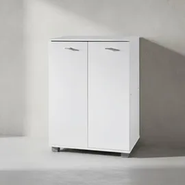 KADIMA DESIGN Schuhschrank 60 x 90 x 35 cm weiß / weiß