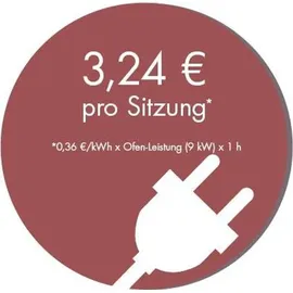 Karibu inkl. 9 kW Ofen + int. Steuerung + Kabel + Schindeln