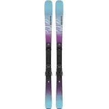 SALOMON Damen All-Mountain Ski E STANCE W 80 + M10, Black/Dewberry/Angel Blue, 159