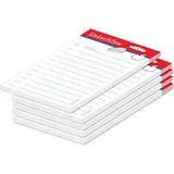 PRICARO Einkaufsliste Food magnetisch Rot A6 50 Blatt 5 St.