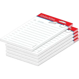 PRICARO Einkaufsliste Food magnetisch Rot A6 50 Blatt 5 St.