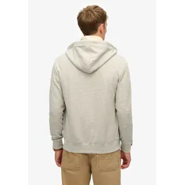 Superdry Herren Sweatjacke - Essential Logo Zip Hoodie, Kapuze, einfarbig grau 2XL