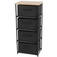 URBAN LIVING Schubladenschrank 39,2 x 29,7 x 89 cm braun