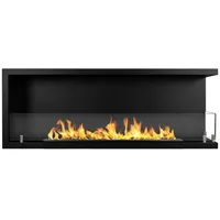 Divina Fire Eingebauter Bioethanol-Eckkamin 120x45 SUTRI 120 DX