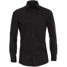 Venti Langarmhemd Schwarz 39