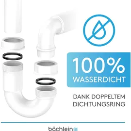Bächlein flexibler Röhrensiphon für Küchenspüle - Geruchsverschluss mit einfachem Geräteanschluss