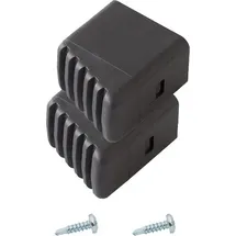 Krause Leiterfüße Fußkappe Paar 33 x 20 mm schwarz Ein Paar Fußkappen für KlappTritt und Stufen Stehleitern
