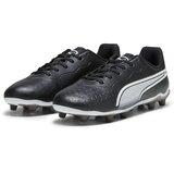 Puma King Match FG/AG Jr Soccer Shoe, Schwarz Weiß, 38 EU