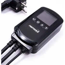 Nemaxx NEMAXX® NTP16 Steckdosenthermostat 230V (3000W/16A) mit NTC-Fühler 2m, Heiz-/Kühlmodus, Wochenprogramm, 2 Steckdosen