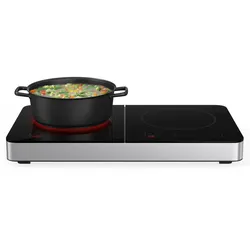 Cookio Doppel-Induktionskochfeld 3500W Timer Glaskeramik