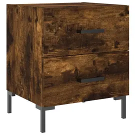 vidaXL Nachtschrank Räuchereiche 40 x 35 x 47,5 cm Braun