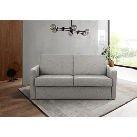 PLACES OF STYLE Schlafsofa Goldpoint 162 cm, Dauerschläfer, Liegefläche 120/200cm,«, 2-Sitzer mit Bettfunktion, Bonell-Federkernmatratze grau