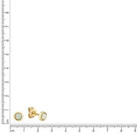 VIVANCE Ohrstecker VIVANCE gelb 925/- Sterling Silber vergoldet