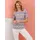 Classic Basics Kurzarmshirt CLASSIC BASICS "Kurzarm-Shirt", Damen, Gr. 46, flamingo, ecru, bedruckt, 100% Baumwolle, gemustert, gestreift, mehrfarbig, Rundhals, Shirts
