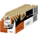 Sheba Classics in Pastete Ente Huhn Katzenfutter Nassfutter Schälchen 22 x 85g