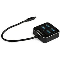 Startech StarTech.com USB-C Hub 4 Port - USB Typ-C/ USB 3.1 Gen 2 Hub (10Gbit/s) - Schwarz