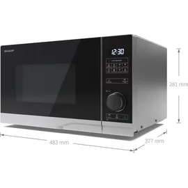 Sharp Mikrowelle silber