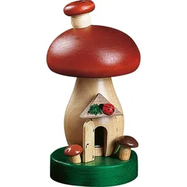 Erzgebirgische Volkskunst Richard Glässer GmbH Räucherpilz 14 cm bunt