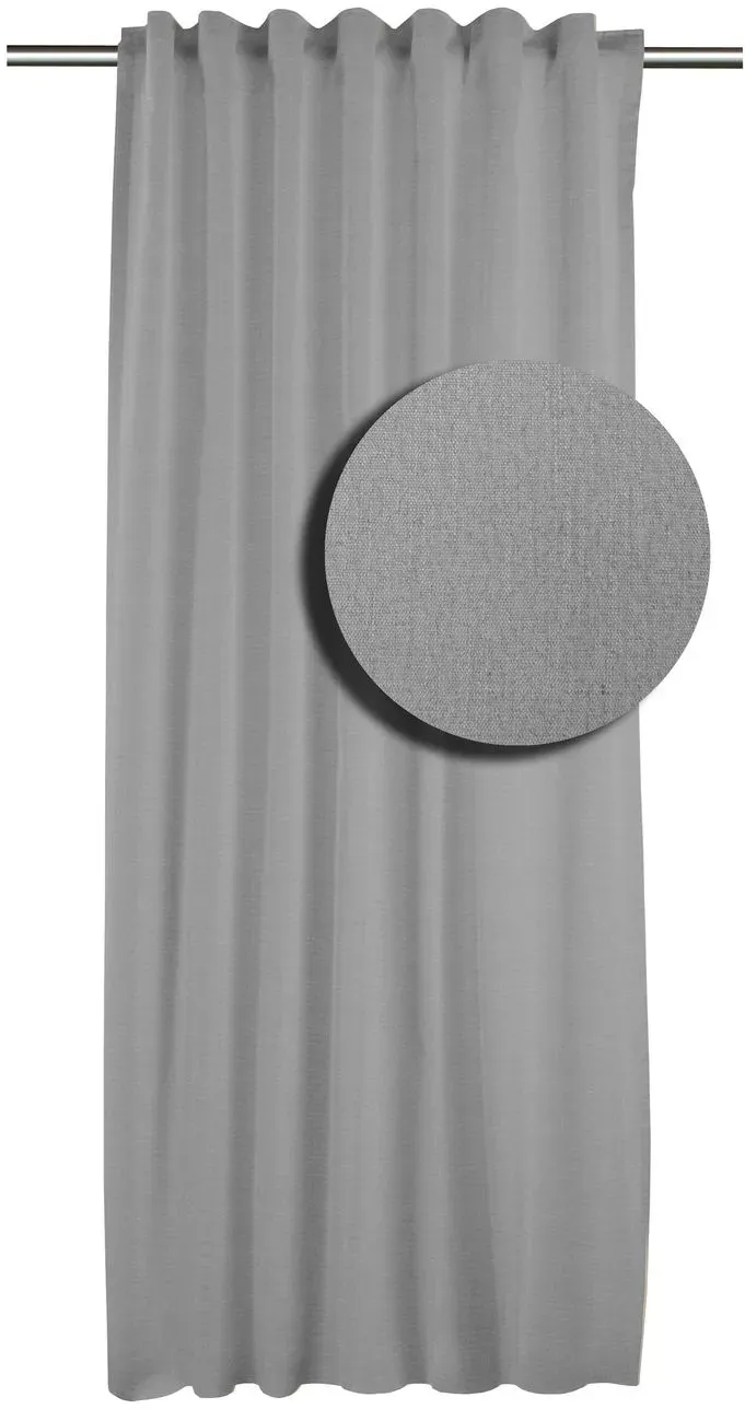 Apelt Fertiggardine Stone 134 x 245 cm Mischgewebe Grau