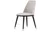 JV Möbel Designer Lehnstuhl Textil beige/grau