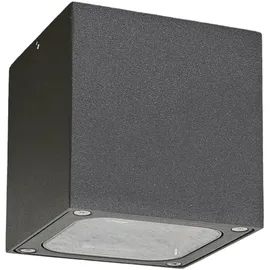 LUCANDE LED Außen-Deckenleuchte Aluminium 10x10 cm 1 x 5 W grau