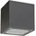 LUCANDE LED Außen-Deckenleuchte Aluminium 10x10 cm 1 x 5 W grau