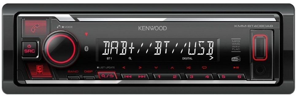 Kenwood KMM-BT408DAB - Autoradio - schwarz Autoradio schwarz