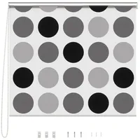 Aquabad® Duschrollo Vaskaflex 140 x 240 cm Kreise