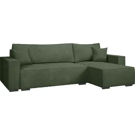 INOSIGN »Winton Cordsofa / Schlafsofa 253 cm«, Cord, Recamiere wechselbar, Schlaffunktion (130/208cm), Bettkasten
