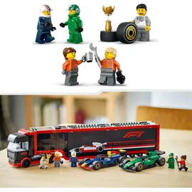 LEGO City F1 Transporter RB20 & AMR24 F1 Autos 60445