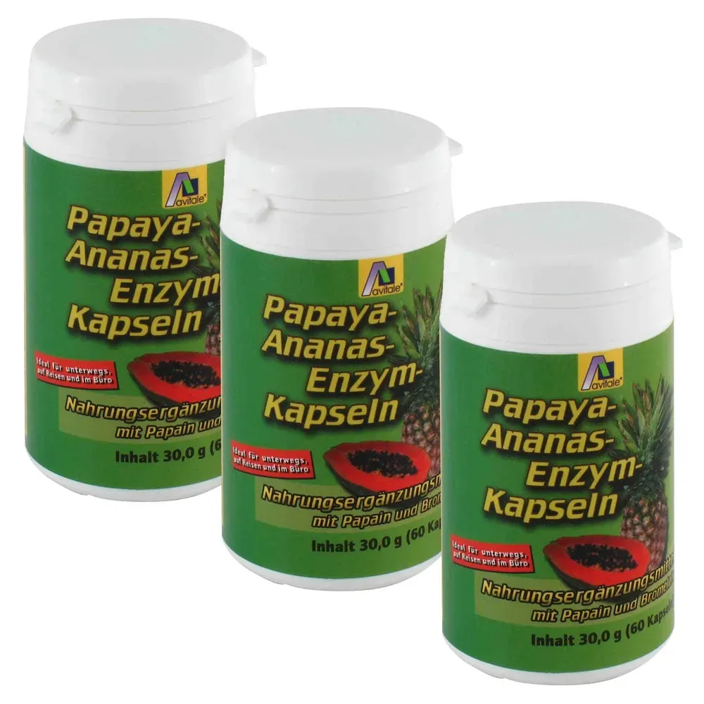 Avitale Papaya-Ananas Enzym 3X60 St