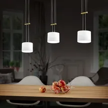 Bankamp Grazia Pendelleuchte, LED 3-flammig, Messing matt