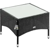 CASARIA Beistelltisch 58 x 58 x 42 cm schwarz