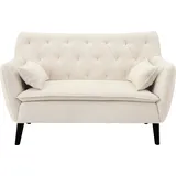 Atlantic Home Collection 2-Sitzer Janna, inklusive 2 Zierkissen beige