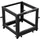 LANBERG Open Rack 19" 9U 600X600-1100 Adjustable Black