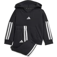 Adidas Unisex Baby ESSENTIALS HOODED JOGGER, black/white, 9-12 Months