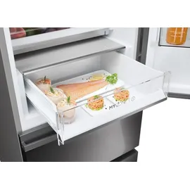 Haier HTW5620CNMP 3D 60 Serie 5 Kühl-Gefrierkombination (414 l, 2050 mm hoch, Dark Inox)