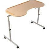 NRS Healthcare M99394 verstellbarer, ergonomisch angepasster Betttisch mit feststellbaren Rollen