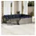 vidaXL Gartensofa-Set 11-tlg. grau Polyrattan