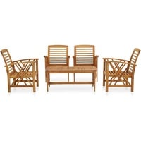 vidaXL 5-tlg Garten-Lounge-Set Massivholz Akazie